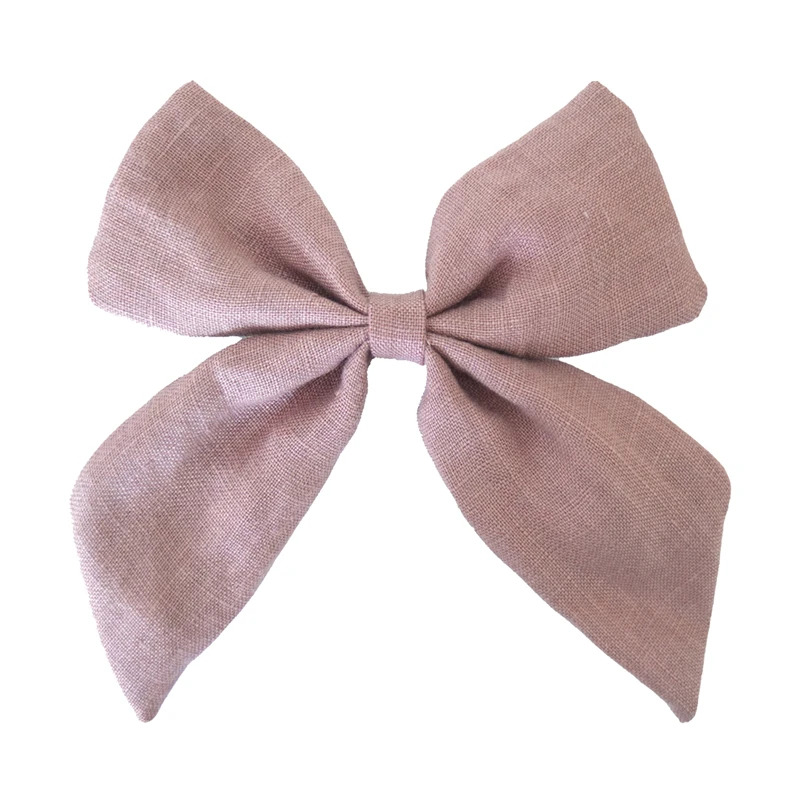 Cotton Linen Fabric Hair Bows Boutique Hair Clips Sailor Bow Barrettes Hairgrips Baby Girls Women Hair Accessories Headwear head accessories female Hair Accessories