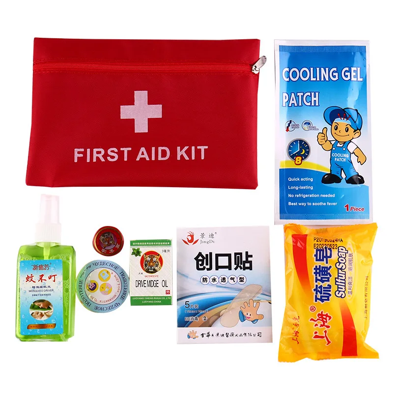 

Prevention of Heatstroke Set Summer Cooling Labor Safety Employee Benifit Thermal Bag Emergency First Aid Medical Care Gift Stor