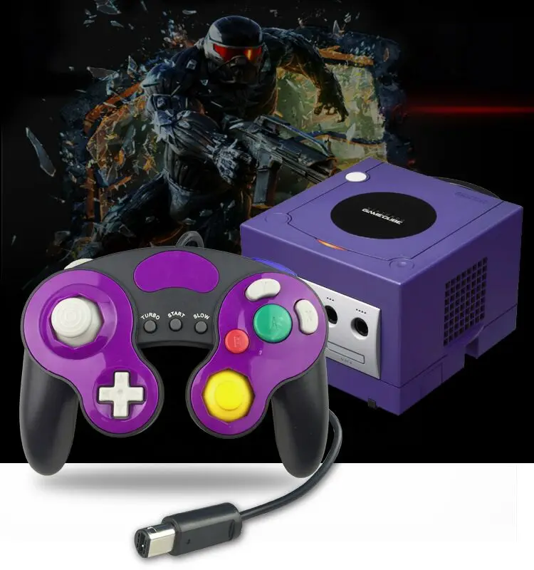 Подходит для nintendo GameCube пластиковый чувствительный джойстик для wii Профессиональный плеер проводной контроллер Поддержка вибрации взрыв