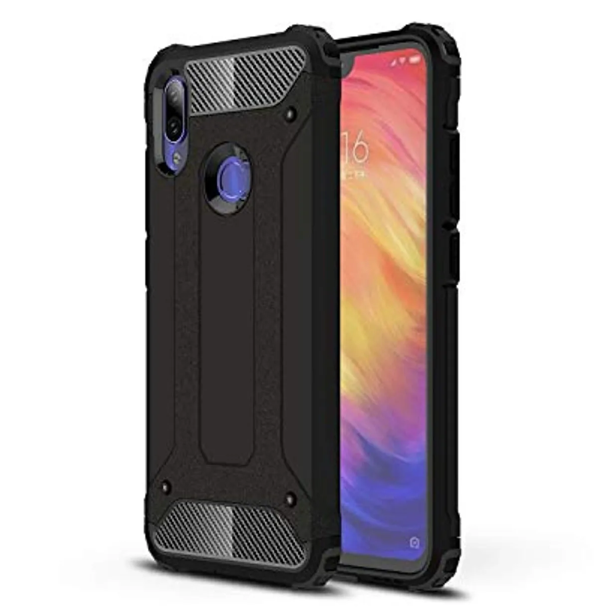 Армированный чехол из углеродного волокна для XiaoMi RedMi Note 7 6 Pro ТПУ пластика 2 в 1