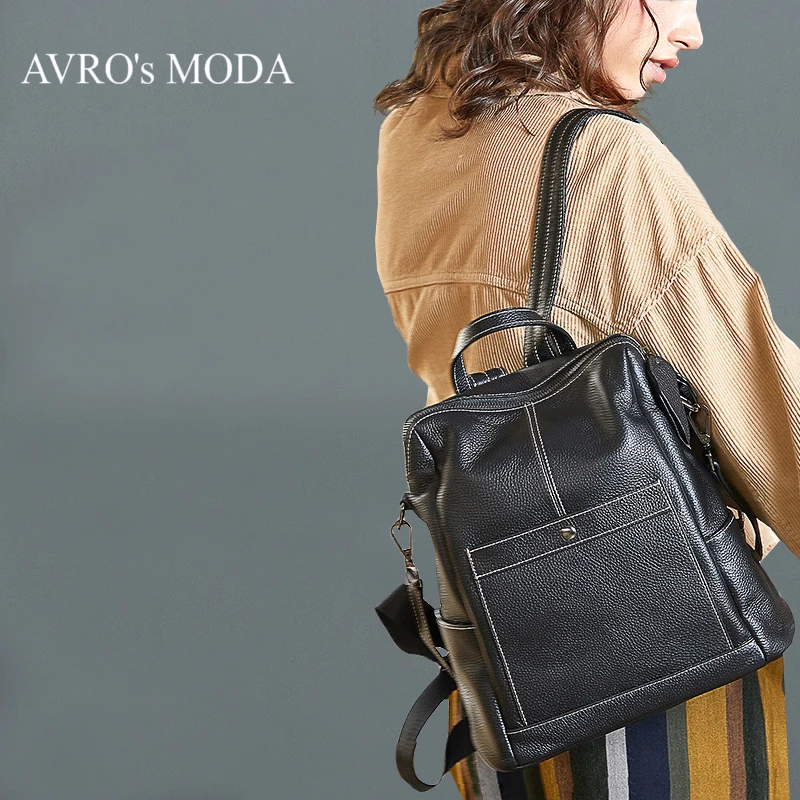 AVRO's MODA женский рюкзак женские сумки рюкзак большой емкости многофункциональные женские женские школьные рюкзаки натуральная кожа