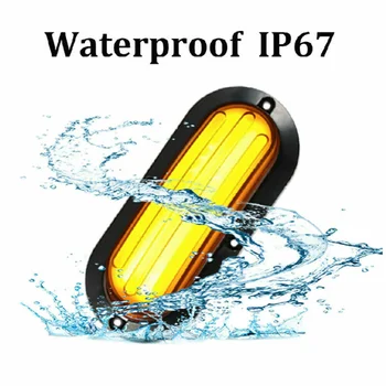 

2pcs Brake Tail Light Truck Flowing Turn Signal Light Daytime Running 3000K