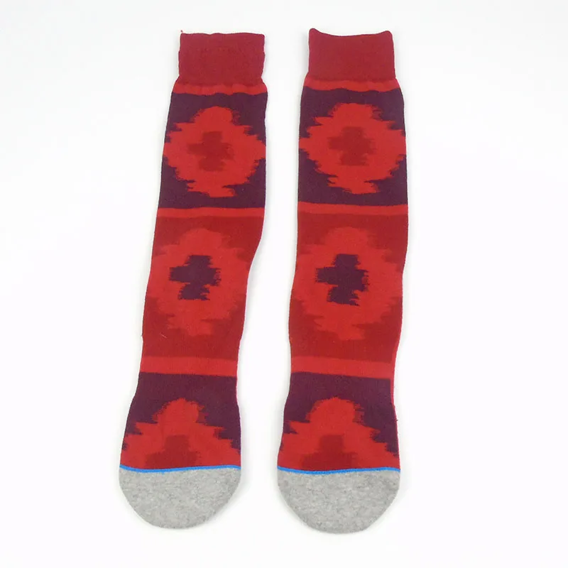 Мужские носки для скейтборда красного цвета, удобные хлопковые носки Meias Fit Performance Sox 008Y14