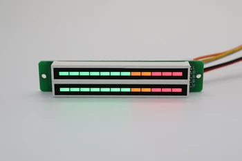 

Dual 12-bit dual-channel LED music spectrum level indicator (7 green 2 orange 3 red)