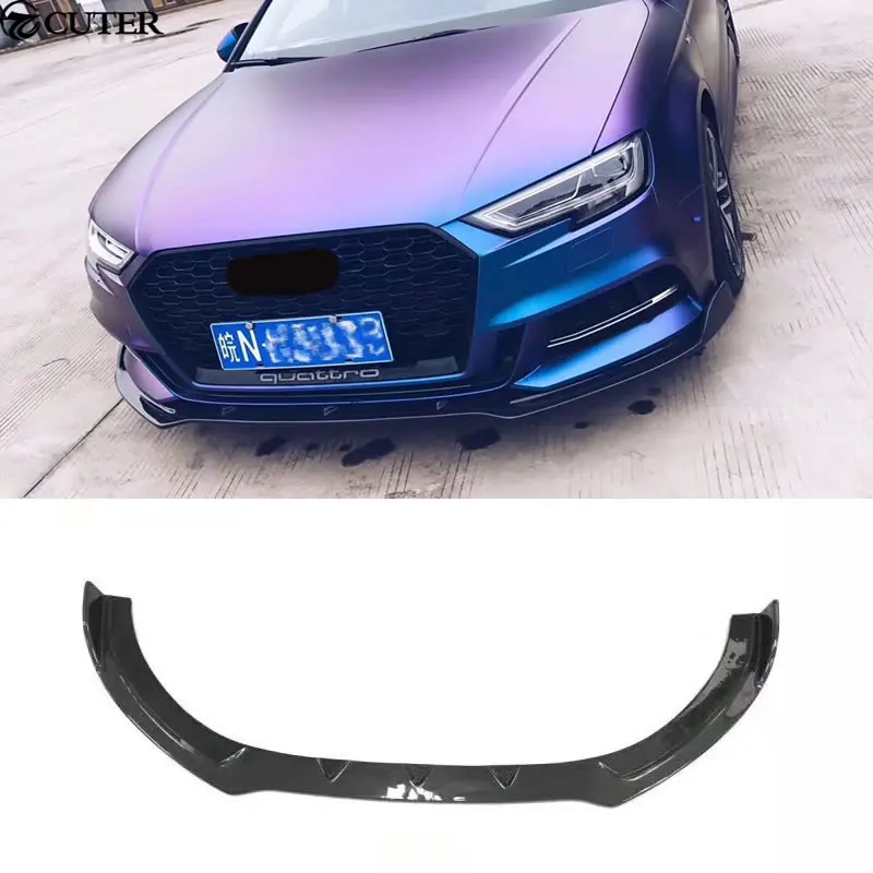 A3 S3 Rs3 Spoiler Anteriore Automatico In Fibra Di Carbonio Per Paraurti Anteriore Per Audi A3 S3 Rs3 Sportback Berlina 2018