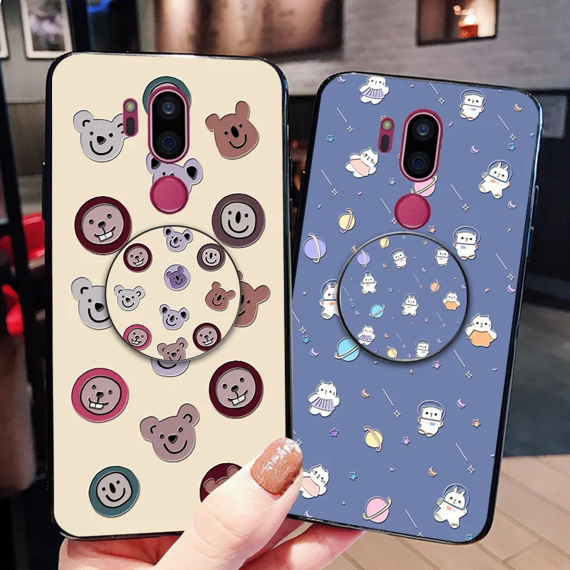 Силиконовый чехол с подушкой безопасности для LG G4 G6 G7 ThinQ милый медведь мягкая