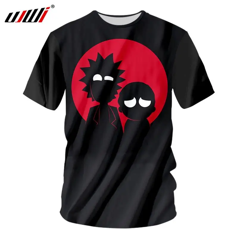 UJWI New Fashion Men/Women 3D Tshirt Print Funny Rick And Morty T-shirts  Casual 3D Men's Clothes Harajuku Tops Tees Plus Size