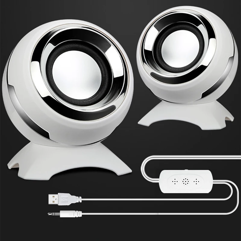 Ноутбук аудио настольный мини usb мультимедийный динамик офисный домашний телефон сверхмощный сабвуфер Портативный проводной динамик Универсальный