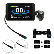 

24-48V Electric Bicycle EBike Display Computer KT-LCD8H Tachometer With USB Hole SM Connector/Waterproof Connector Display New