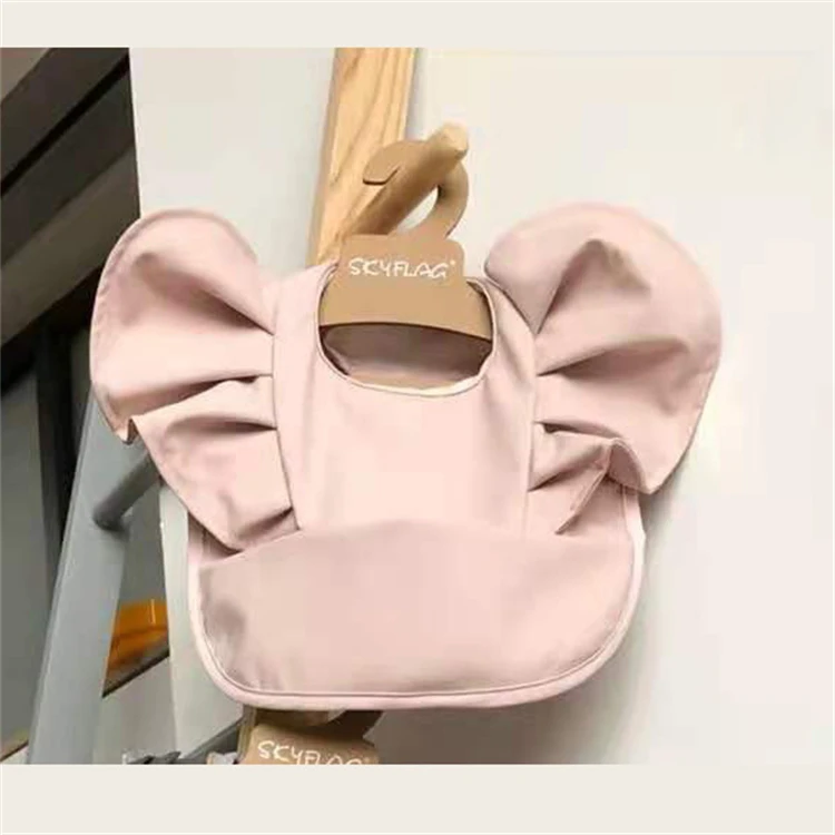 Baby Accessories luxury	 Baby Bibs INS Nordic Style Angel Feed Pocket Burp Girl Boy Infant Meals Bib Waterproof Easy Clean Cute Elephant Bibs Soft PU accessoriesbaby eating 