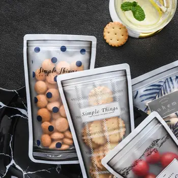 

Translucent PEVA Food Storage Bags Reusable Food Storage Bag Sealing Bags Moisture-proof Fridge Fresh-Keeping Organizer Pouch