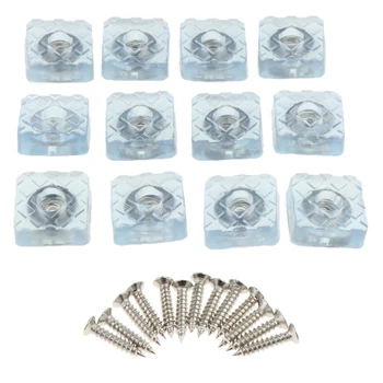 

12PACK Clear Furniture Pads, Furniture Feet Glides Sliders Carpet Saver for Chair Table Sofa Couch Leg Caps