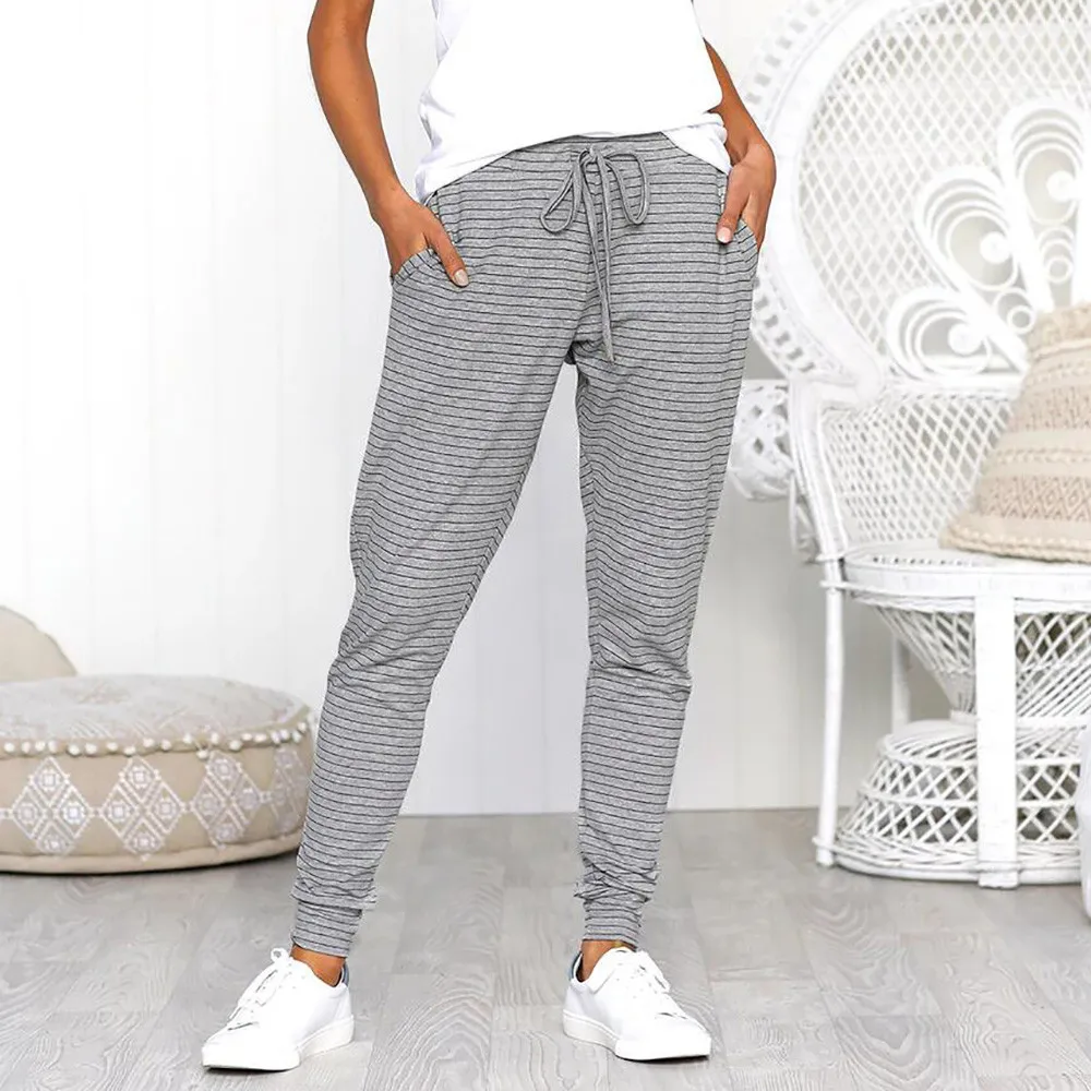 Women Sweatpants High Waist Sport Running Gym Stretch Sports Pants Ladies Drawstring Casual Long Pants Joggers Trousers #1129 Women Sweatpants High Waist Sport Running Gym Stretch Sports Pants Ladies Drawstring Casual Long Pants Joggers Trousers #1129