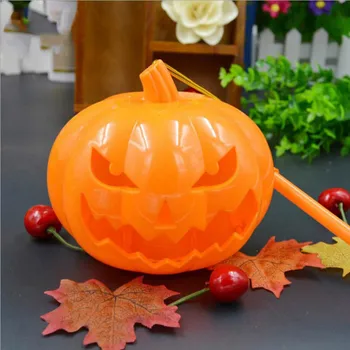 

2pcs Pumpkin Lantern Portable Durable Creative Funny Attractive Lantern Light for Halloween