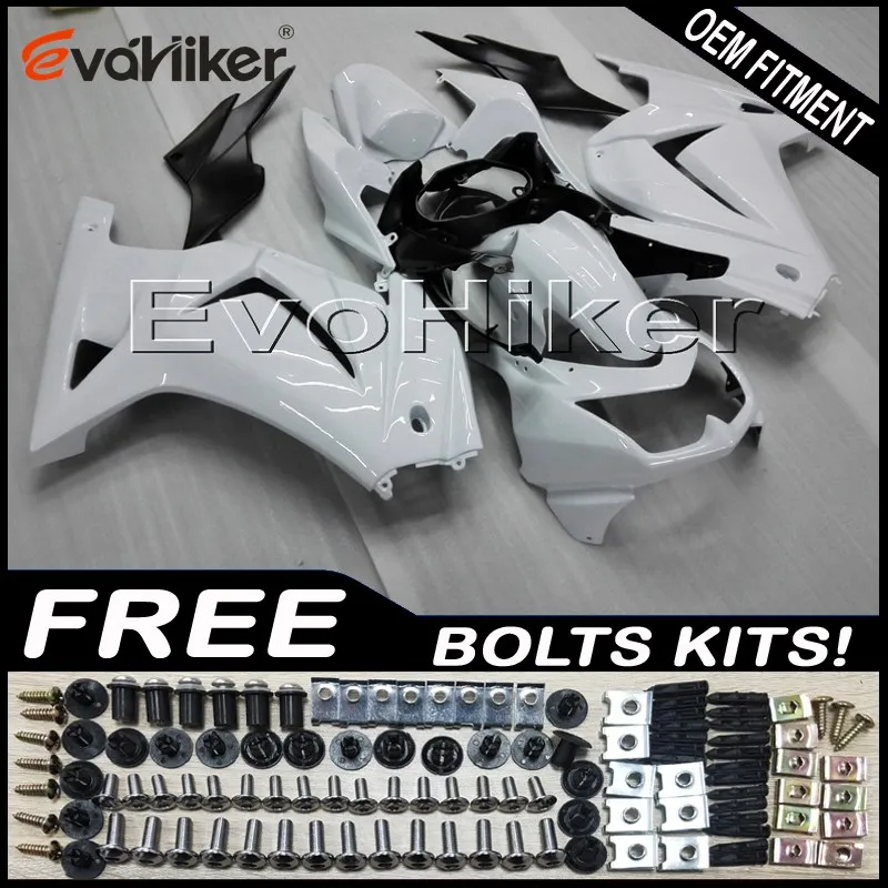 Custom fairing motorcycle bodywork kit for ZX250R EX250 2008-2012 ABS motor panels Injection mold white+gifts Custom fairing motorcycle bodywork kit for ZX250R EX250 2008-2012 ABS motor panels Injection mold white+gifts