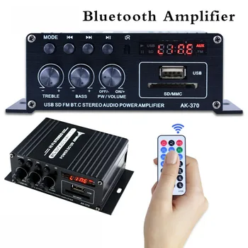 

AK370 Bluetooth 5.0 HIFI Mini Digital Power Uiversal Car Audio Amplifier board Stereo AMP Amplificador Home Stereo Card Player