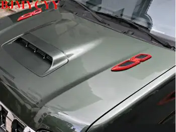 

BJMYCYY 2PCS/SET ABS decoration sticker for the air inlet of the automobile leaf machine cover for Suzuki Jimny 2007-2016
