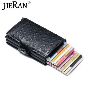 

ID Credit Card Holder Anti Rfid Double Cardholder Case Wallet Mens Metal Business Bank Phone Card Creditcard Minimalist Wallet
