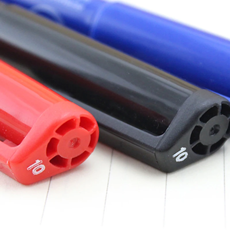 Pentel marqueur-영구 녹색 라벨 펜, 마커펜, 1mm, 검정/파랑/빨강 색상, NMS50