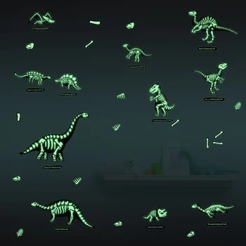 

Baby Kids Toy Children Luminous Stickers Fluorescent Dinosaurs Sticker For Kids Kid Glow in the Dark Toys