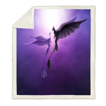 

Cartoon How to Train Your Dragon Toothless Baby Plush Blanket Throw Sofa Bed Cover Twin Bedding for Kids Boys Girls Child Gift