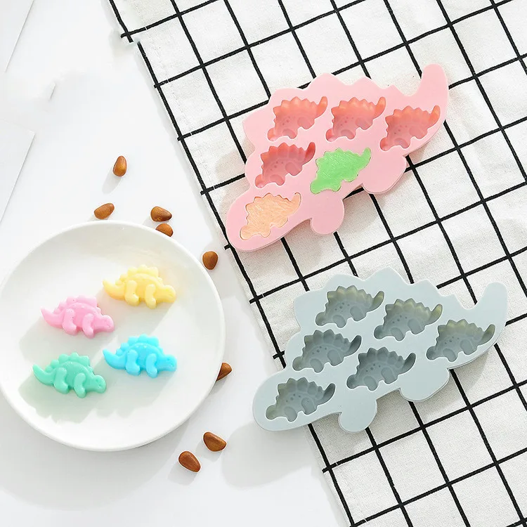 Dinosaurs Chocolate Mould Cake Fondant Silicone Mold Decorating Tool Ice Candy Soap Tools | Дом и сад
