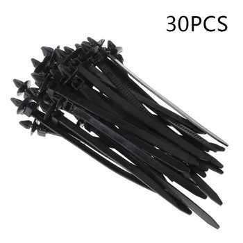 

14cm Cable Ties For Car 30pcs Push Wire Ties Clip Clamp 200mm Self-Locking