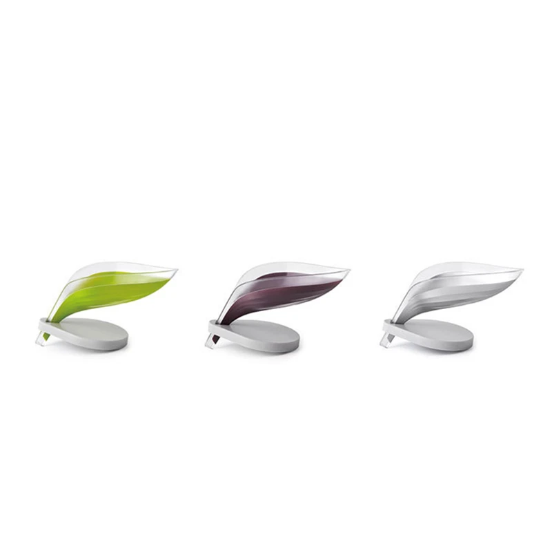 

Leaf Shape Soap Holder, Self Draining Soap Box Drainage Dish Bathroom Kitchen Decorative