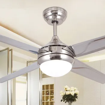 

42 inch led ceiling fan lamp with light remote control 60w motor two boom for living room bedroom hotel restaurant dropshipping