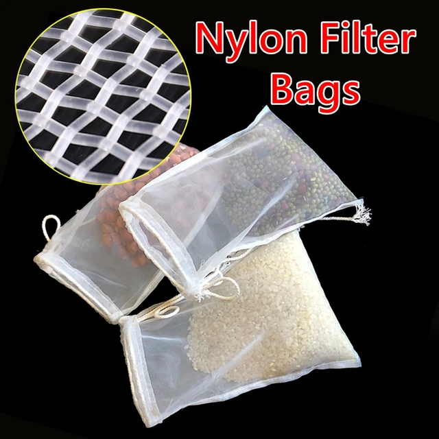 5 Pièces Sacs De Filtre À Lait De En Nylon Fin Réutilisables Sacs