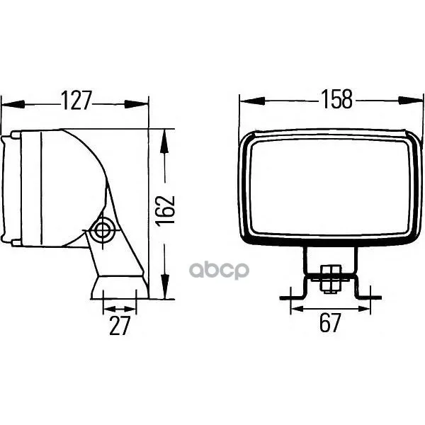 Фара Рабочего Освещения 12v HELLA арт. 1GA006991-041
