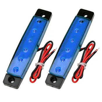 

Durable And Practical 6pcs Red Green Boat Navigation LED Lights Stern Lights Boats Starboard Light 12V