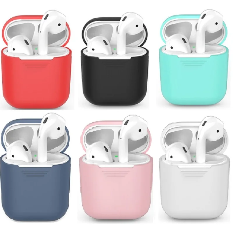 ТПУ силиконовый чехол для беспроводных Bluetooth наушников защитный AirPods аксессуары