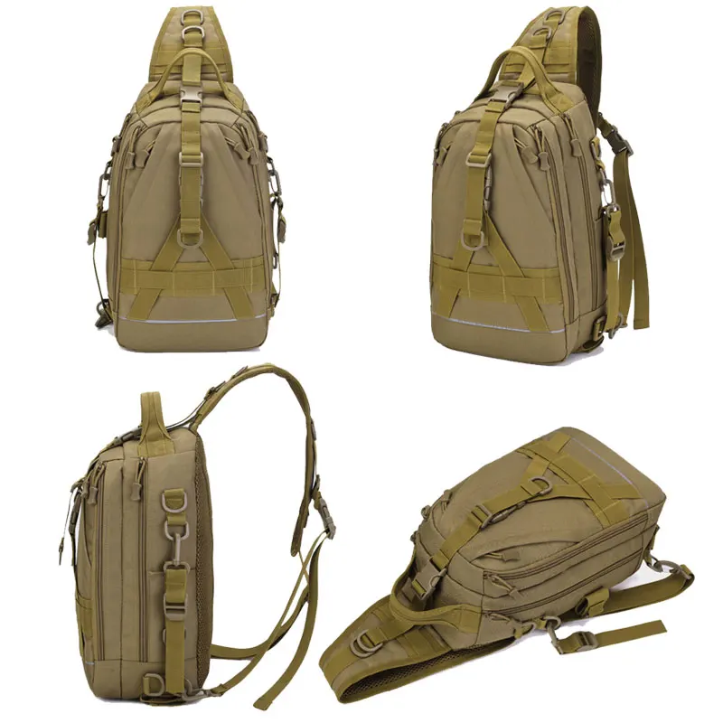 Bolsas de Cintura Bolsa de Viagem Pacote de Camuflagem Homens Peito Bolsa Caminhadas Ombro Estilingue Acampamento Montanhismo Ciclismo Esporte Mochila Xa839wa Blaso 22 Mochilas escal.