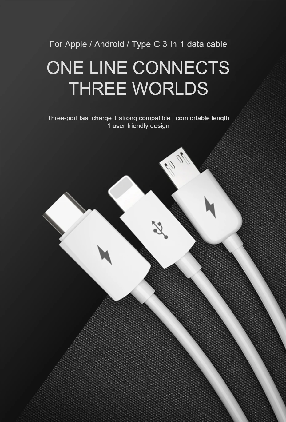 PISEN usb type-C кабель для iPhone 11 XR Кабель зарядного устройства 3 в 1 2 в 1 USB C для samsung S10 huawei P30 mate 30 Micro USB кабель