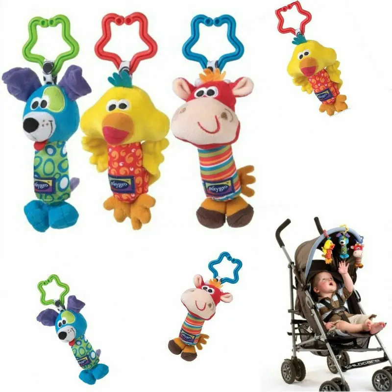 Мультяшные детские мягкие колокольчики, погремушки, автомобильные колокольчики для детской коляски, развивающие игрушки