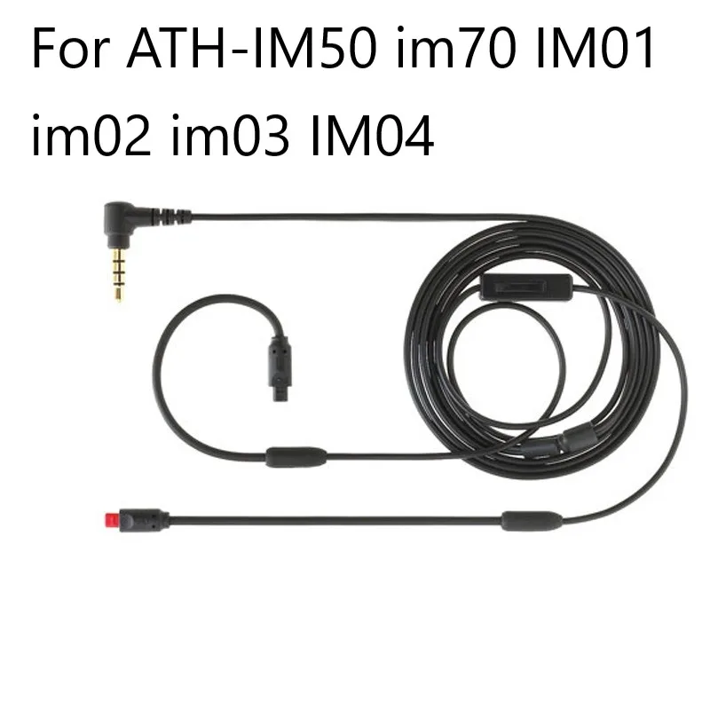 Earphone Cable for ATH IM50 Im70 IM01 Im02 Im03 IM04 Headphone Cable High Quality Original Replacement cablle with mic
