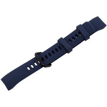 

Silicone Wrist Strap for Huawei Honor Band 4 Standard Version Smart Wristband Sport Bracelet Band(Dark Blue)