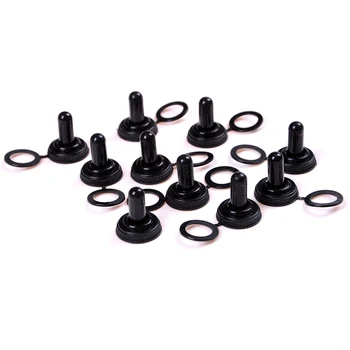 

New Toggle Switch Waterproof Rubber Resistance Cover Cap Boot Black Fits 12mm screw Wholesale 10pcs/lot