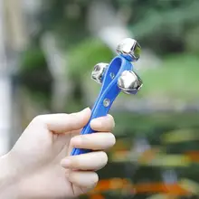 1 шт. ABS HobbyLane музыкальный инструмент 3 колокольчики шейкер музыкальные погремушки барабан погремушка игрушки Горячая Распродажа