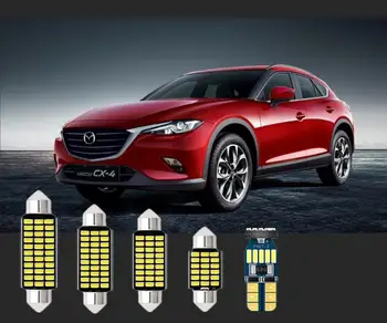 

6pcs For Mazda interior lights T10&31mm CX-4 CX-5 CX-7 CX-9 2 3 5 6 3 Sport Dome, Map, Door, Glove Box, License Plates lights