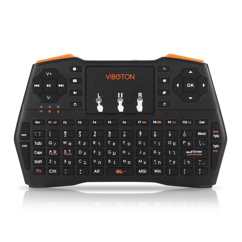 Беспроводная клавиатура Viboton I8 Plus 2 4 ГГц сенсорная панель воздушная мышь игровая