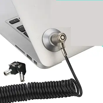 

Universal Retractable Spring Rope Steel Cable Key Computer Lock Notebook