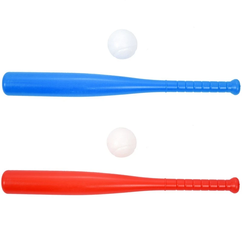 remarkable 2Pcs Souviner Baseball Bat Sports Toys Children's Toys Baseball Bat Red & Blue