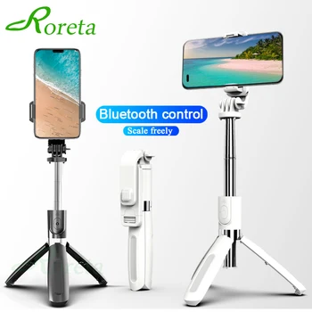 

Roreta Wireless Bluetooth Selfie Stick Foldable Handheld Monopod 3 in 1 Universal Extendable Tripod With Shutter Remote Button