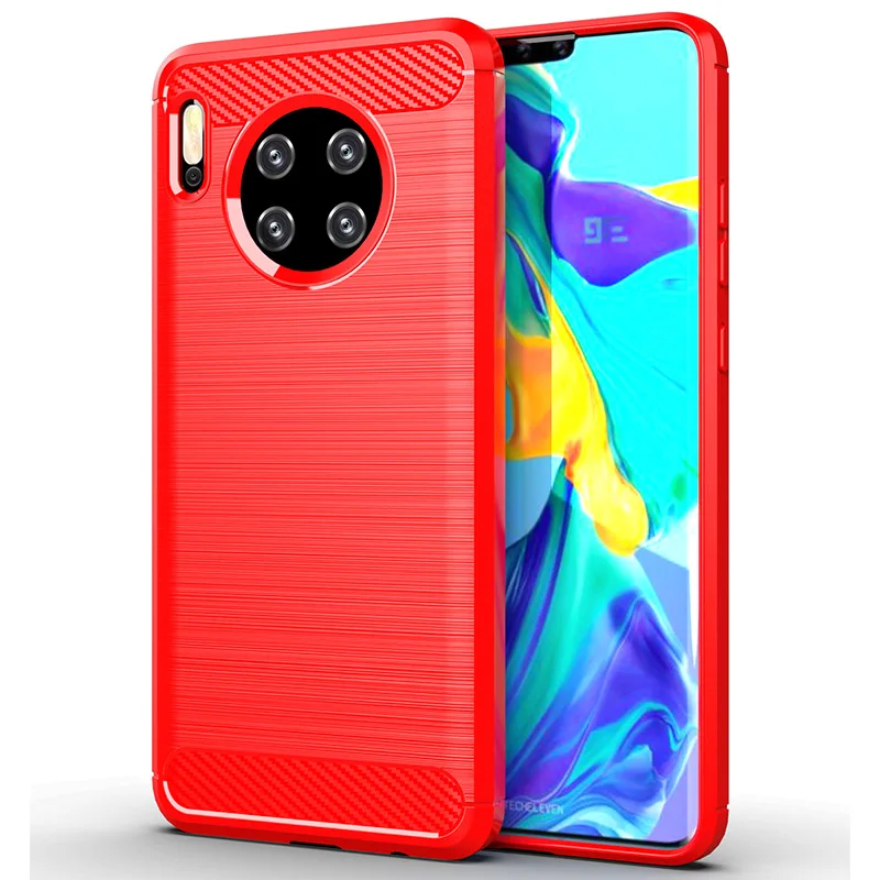 Для huawei mate 30 чехол из мягкого углеродного волокна противоударный бампер полная Защита силиконовый чехол для huawei mate 30 Pro