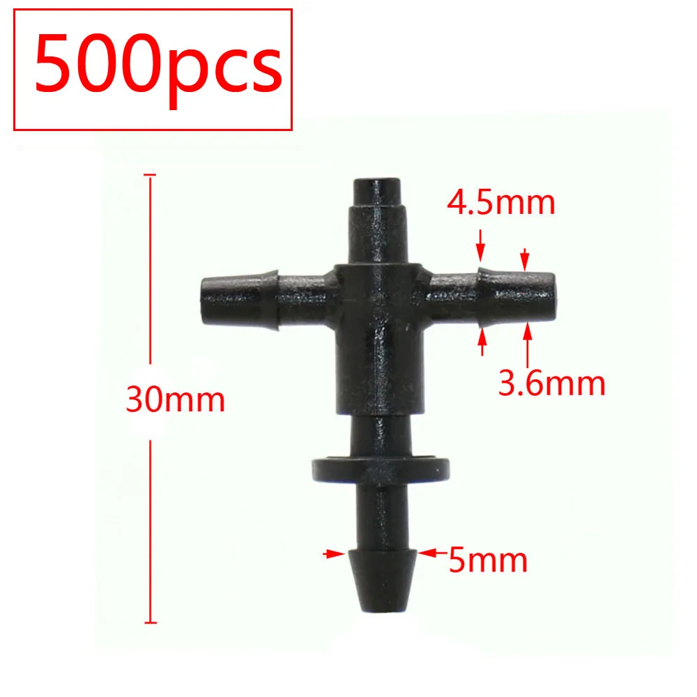 2L 4L 8L Pressure Compensating Dripper 2/4-way Arrow Dropper Connector Cross Water Splitter For Arrow Drip System Emitter 