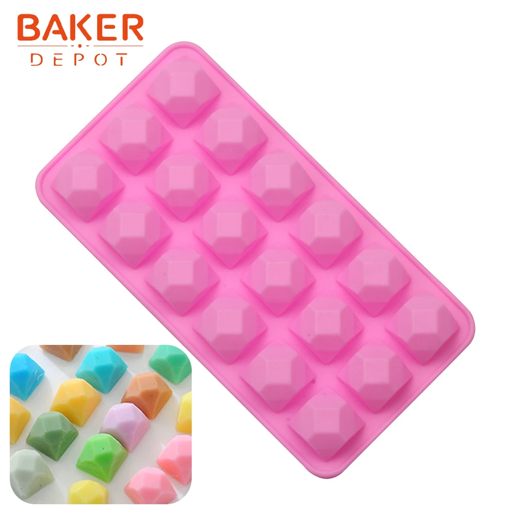BAKER DEPOT силиконовая форма для шоколада Алмазная ледяные конфеты gummy fondant плесень