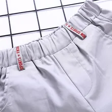 Детская летняя одежда; стиль; Повседневные Шорты Для больших мальчиков; модные брюки в Корейском стиле для маленьких мальчиков