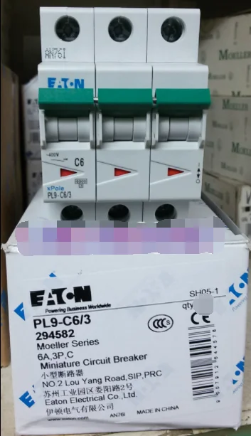 ** 1 шт. Новый EATON MOELLER PL9 C6/3 Бесплатная доставка|Автоматизация зданий| |